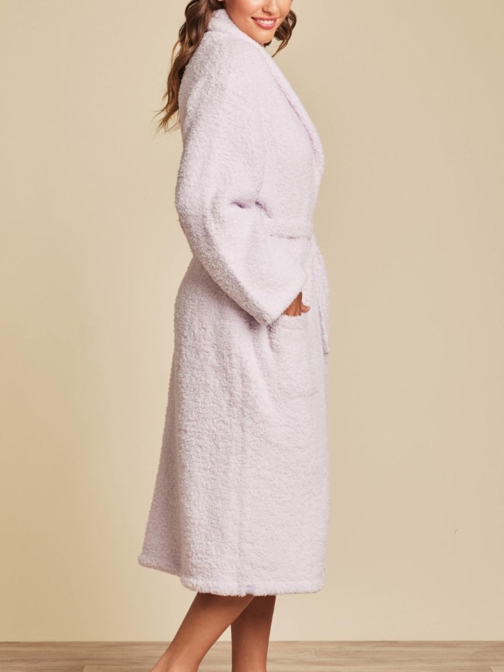 Barefoot Dreams - CozyChic Plush Pink Microfiber Oversized Adult Long Robe